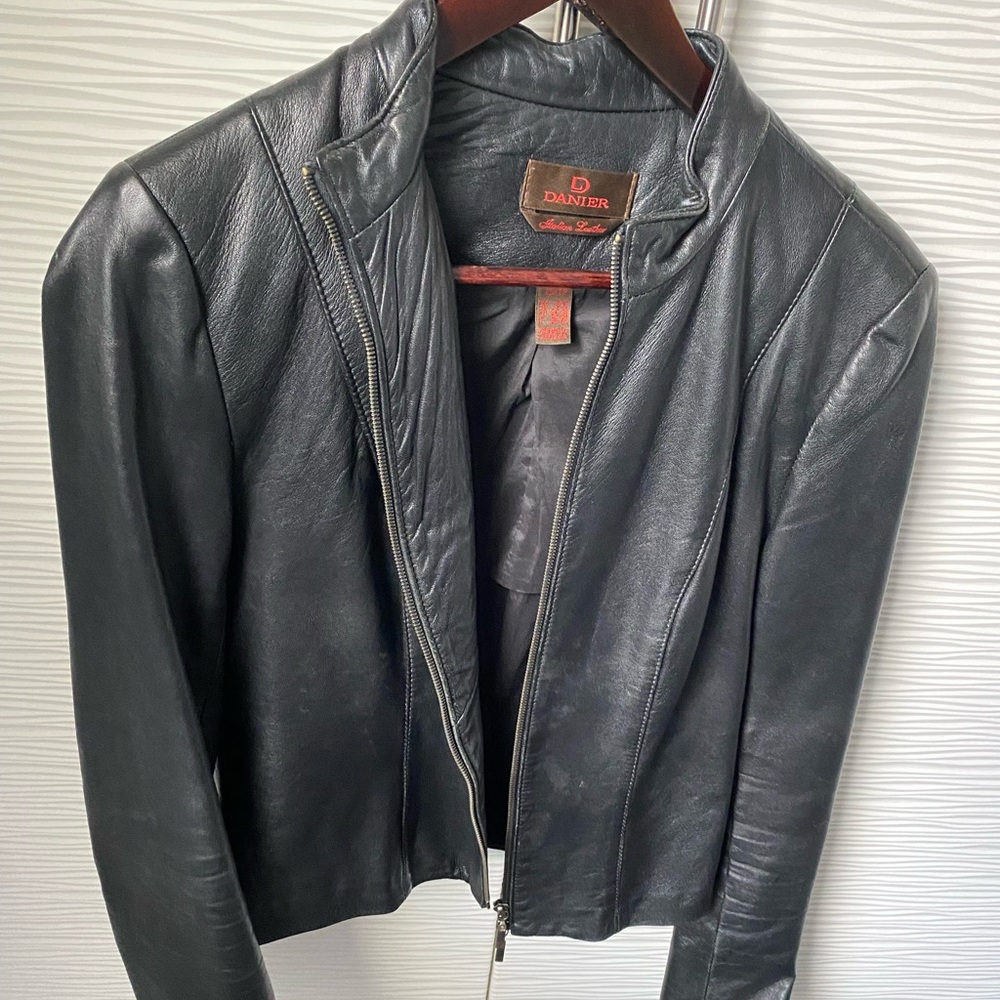 Black Leather Jacket from Danier